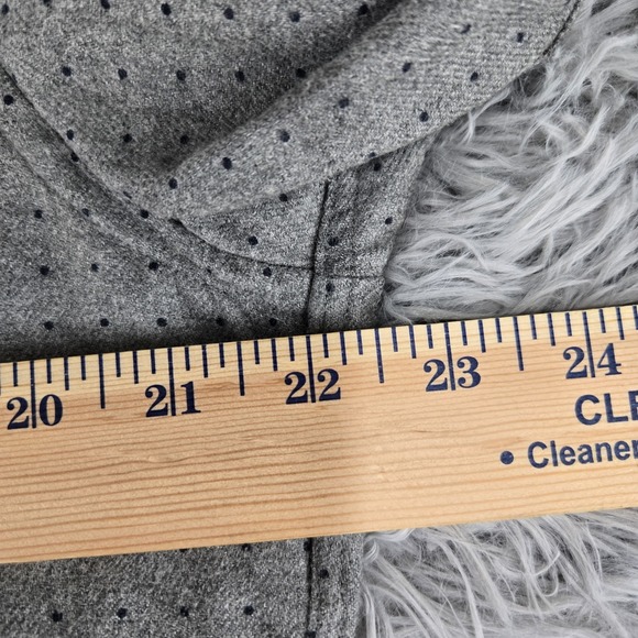 Brooks Brothers Regent Mens Medium Gray Blue Polka Dot L/S Buttton Down Shirt - Picture 7 of 8